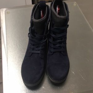 Tommy Hilfiger PALMYR women’s  blue suede combat